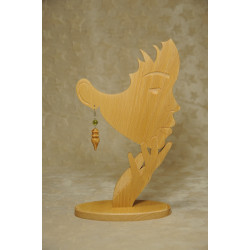 Boucles d'oreilles bois de hêtre