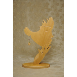 Boucles d'oreilles bois de hêtre