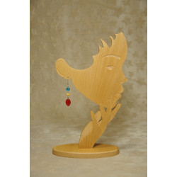 Boucles d'oreilles bois de buis