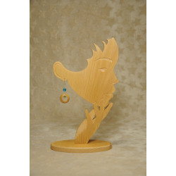 Boucles d'oreilles bois de laurier amande