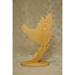 Boucles d'oreilles bois de laurier amande