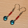 Boucles d'oreilles perles en verre
