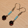 Boucles d'oreilles perles en verre