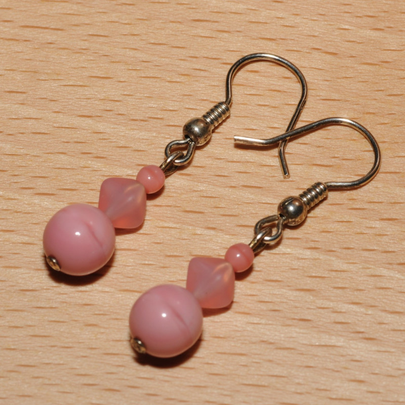 Boucles d'oreilles perle en verre Boucles d'oreilles perle en verre