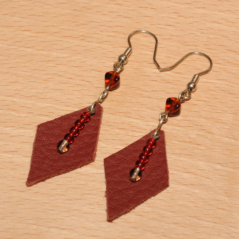 Boucles d'oreilles cuir Boucles d'oreilles cuir