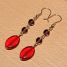 Boucles d'oreilles perles en verre
