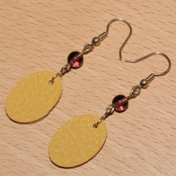Boucles d'oreilles cuir