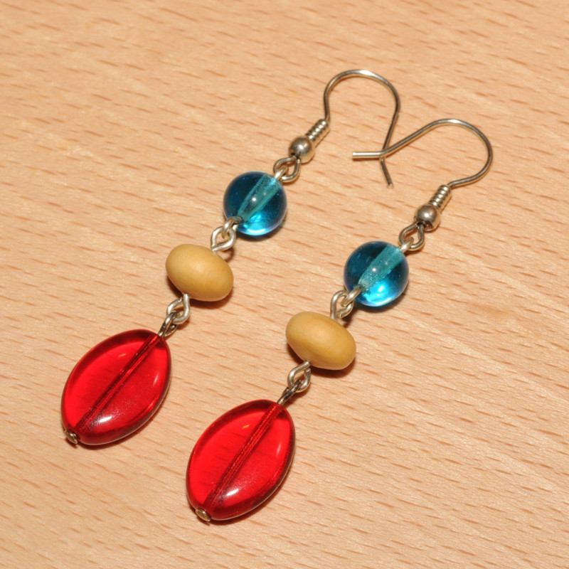 Boucles d'oreilles bois de buis Boucles d'oreilles bois de buis
