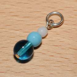 Pendentif  perles en verre