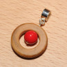 Pendentif bois de laurier amande