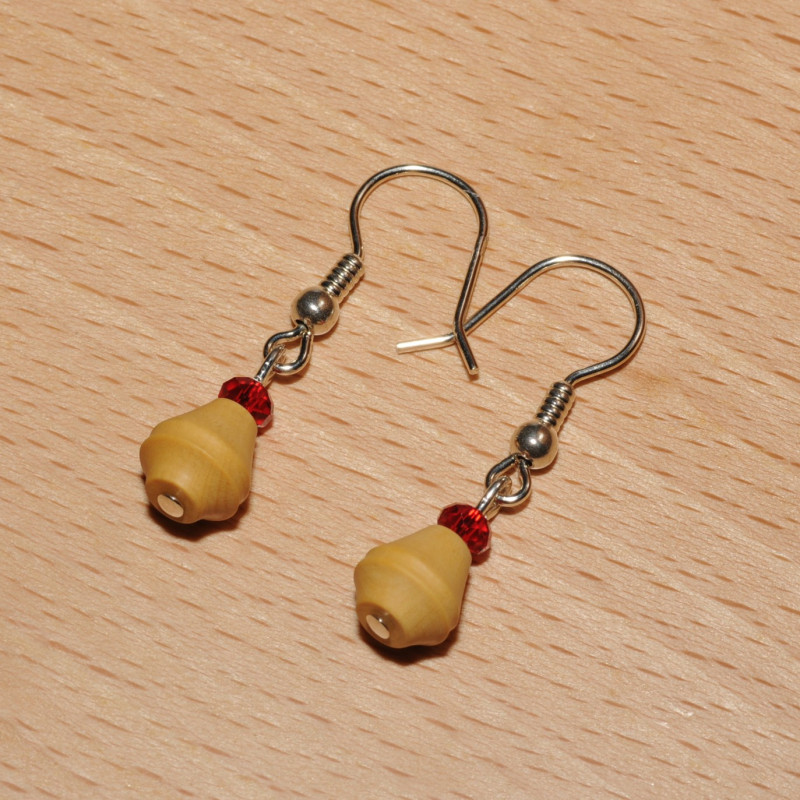 Boucles d'oreilles bois de buis Boucles d'oreilles bois de buis