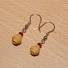Boucles d'oreilles bois de buis