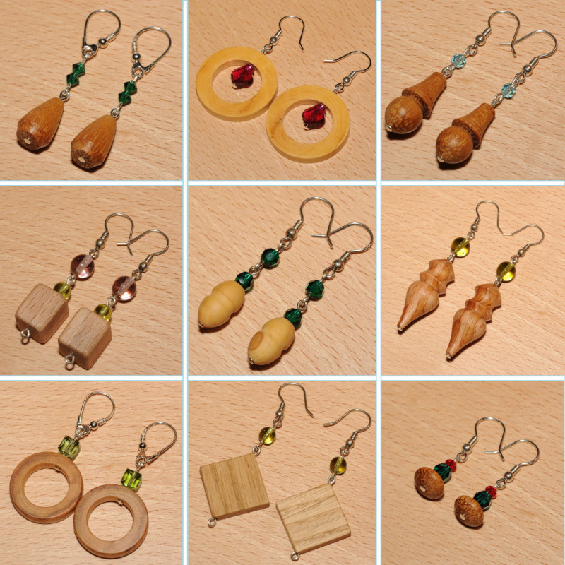 Créations de boucles d'oreilles sur commande selon vos envies. Créations de boucles d'oreilles sur commande selon vos envies.