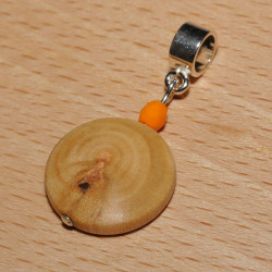 Pendentif bois de laurier amande