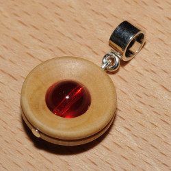 Pendentif bois de laurier amande