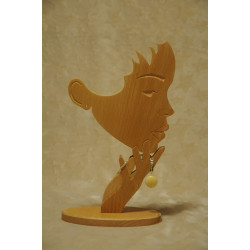 Pendentif ivoire végétal