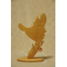 Pendentif bois de laurier amande
