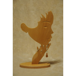 Pendentif bois de teck (bois recyclé)
