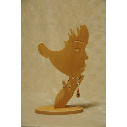 Pendentif bois de teck (bois recyclé)