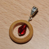 Pendentif bois de laurier amande