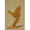 Pendentif bois de laurier amande